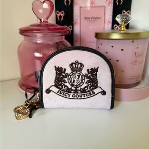 Juicy Couture Scottie Dogs Light Pink and Black Coin Pouch